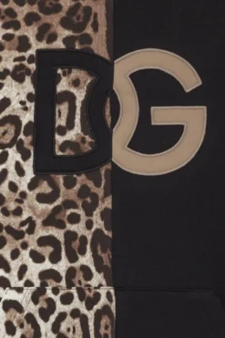 Dolce & Gabbana Leopard Print Two-Tone Hoodie - Multi -Cheap Vestureo Store 84006fb4bdaa32efe82509a80fd83902