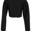 Dolce & Gabbana Bustier Style Cropped Knit Jumper - Black