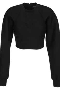 Dolce & Gabbana Bustier Style Cropped Knit Jumper - Black