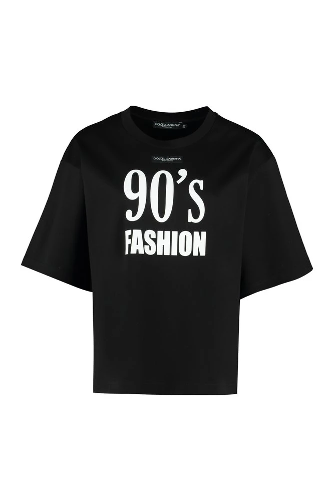 Dolce & Gabbana 90s Fashion Print T-Shirt - Black 1 Dolce & Gabbana 90s Fashion Print T-Shirt - Black