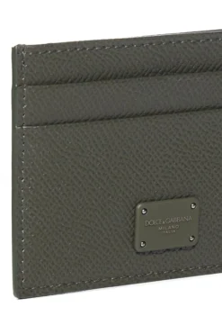 ( New Season ) Dolce & Gabbana Logo Plaque Cardholder - Green -Cheap Vestureo Store 848746010f1eeb7cb72324a4998ecd61
