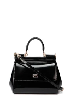 ( New Season ) Dolce & Gabbana Sicily Small Crossbody Bag - Black