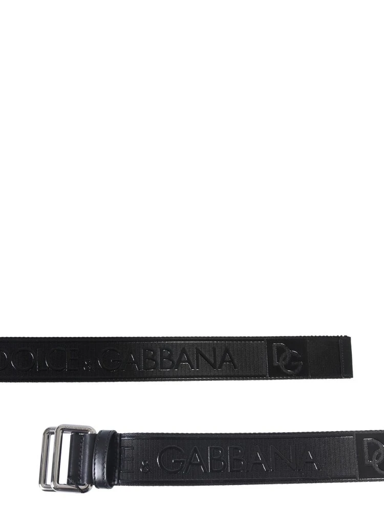 Dolce & Gabbana Logo Buckle Belt - Black 2 Dolce & Gabbana Logo Buckle Belt - Black - Image 2
