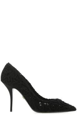 Dolce & Gabbana Cordonetto Lace Pumps - Black