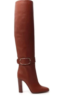 Dolce & Gabbana Buckle Detail Knee-High Boots - Brown