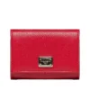 Dolce & Gabbana Logo Plaque Trifold Wallet - Red