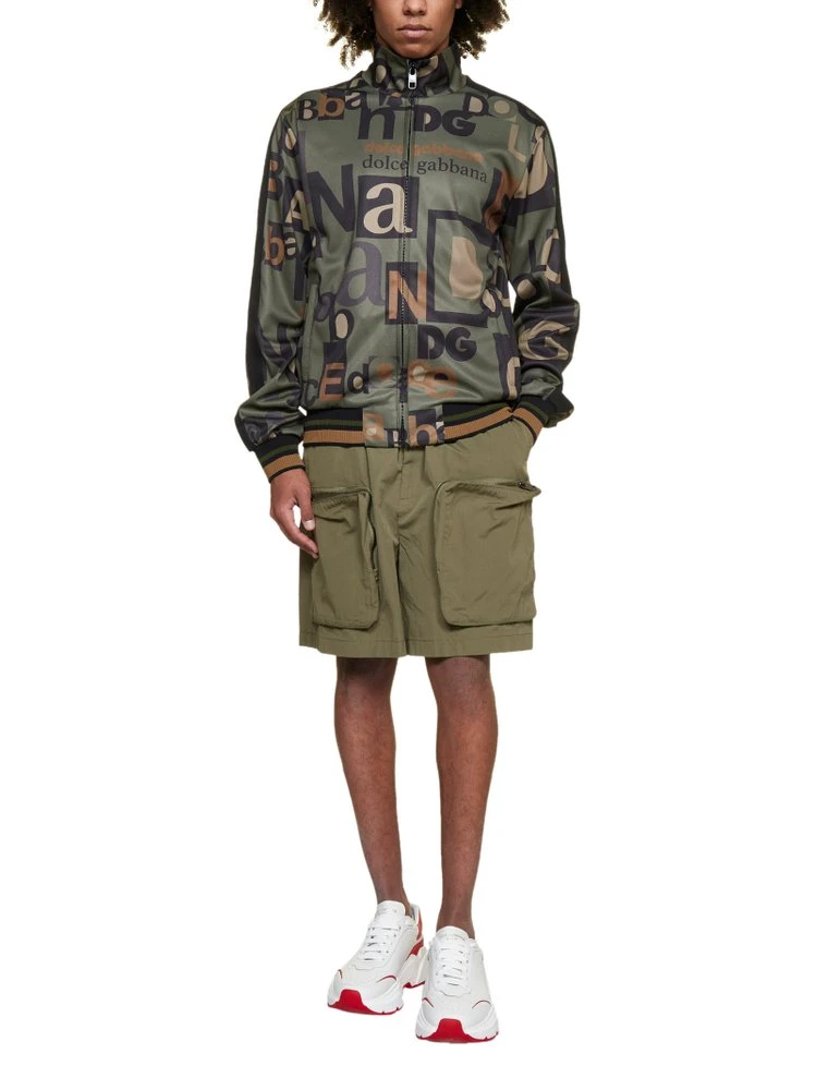 ( New Season ) Dolce & Gabbana Pocket Detailed Cargo Shorts - Green 4 ( New Season ) Dolce & Gabbana Pocket Detailed Cargo Shorts - Green - Image 4