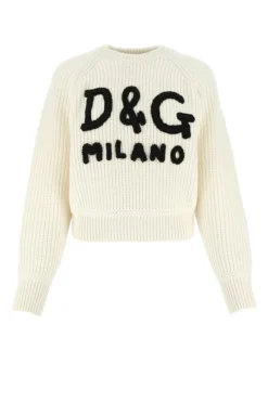 Dolce & Gabbana D&G Embroidered Jumper - White