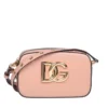 ( New Season ) Dolce & Gabbana 3.5 Logo Plaque Crossbody Bag - Pink