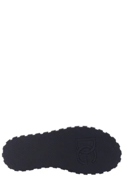 ( New Season ) Dolce & Gabbana Logo Plaque Crossover Slides - Black -Cheap Vestureo Store 85d4c44244941177d7275cd054081adc