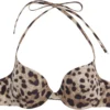 Dolce & Gabbana Animal Print Bikini Top - Multi