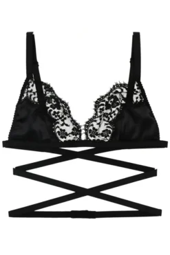 ( New Season ) Dolce & Gabbana Floral Lace Detailed Bra - Black