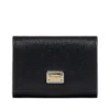 Dolce & Gabbana Logo Plaque Trifold Wallet - Black
