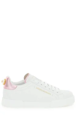 ( New Season ) Dolce & Gabbana Portofino Sneakers - White