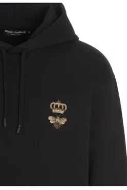 Dolce & Gabbana Logo Embroidered Drawstring Hoodie - Black 6 Dolce & Gabbana Logo Embroidered Drawstring Hoodie - Black -Cheap Vestureo Store 86ce605035b762bc176a65f92e0ab7e8