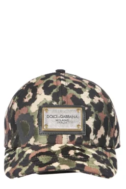 ( New Season ) Dolce & Gabbana Camouflage Printed Baseball Cap - Multi