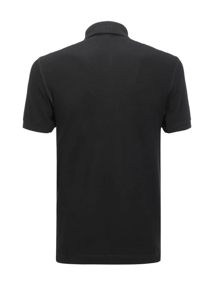 Dolce & Gabbana Logo Patch Polo Shirt - Black 2 Dolce & Gabbana Logo Patch Polo Shirt - Black - Image 2