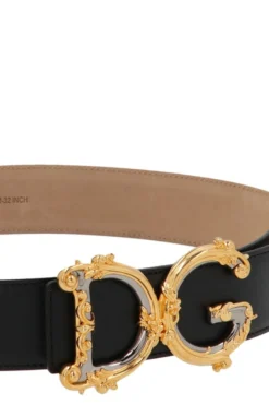 ( New Season ) Dolce & Gabbana Baroque Logo Plaque Buckle Belt - Black 5 ( New Season ) Dolce & Gabbana Baroque Logo Plaque Buckle Belt - Black -Cheap Vestureo Store 87c6bb920c76253ec4c79124710e45e6