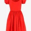 Dolce & Gabbana Puff Sleeve Mini Dress - Red