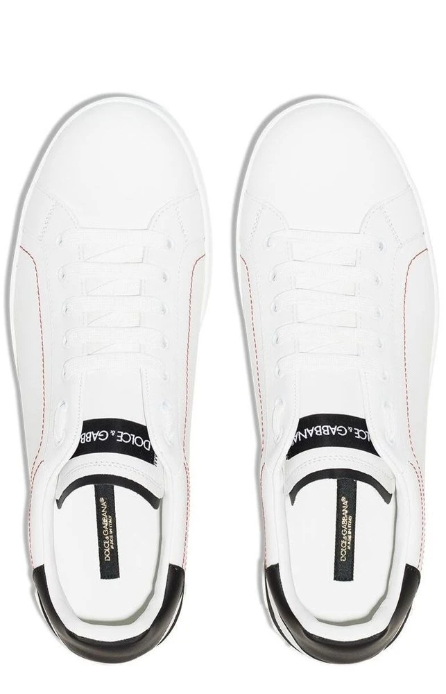 Dolce & Gabbana Portofino Lace-Up Sneakers - White 5 Dolce & Gabbana Portofino Lace-Up Sneakers - White - Image 5