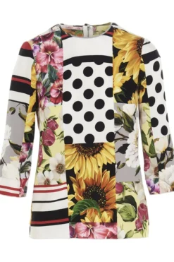 Dolce & Gabbana Mix Print Blouse - Multi