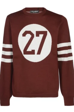 Dolce & Gabbana Crewneck Knitted Sweater - Red