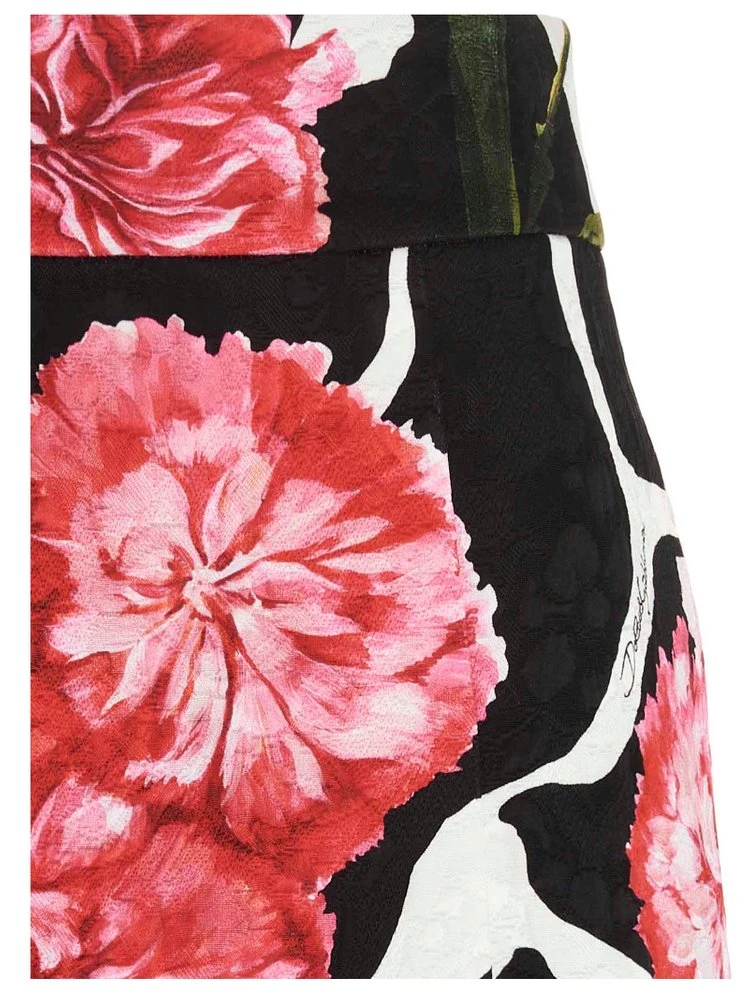 ( New Season ) Dolce & Gabbana Allover Floral Printed Mini Skirt - Multi 4 ( New Season ) Dolce & Gabbana Allover Floral Printed Mini Skirt - Multi - Image 4