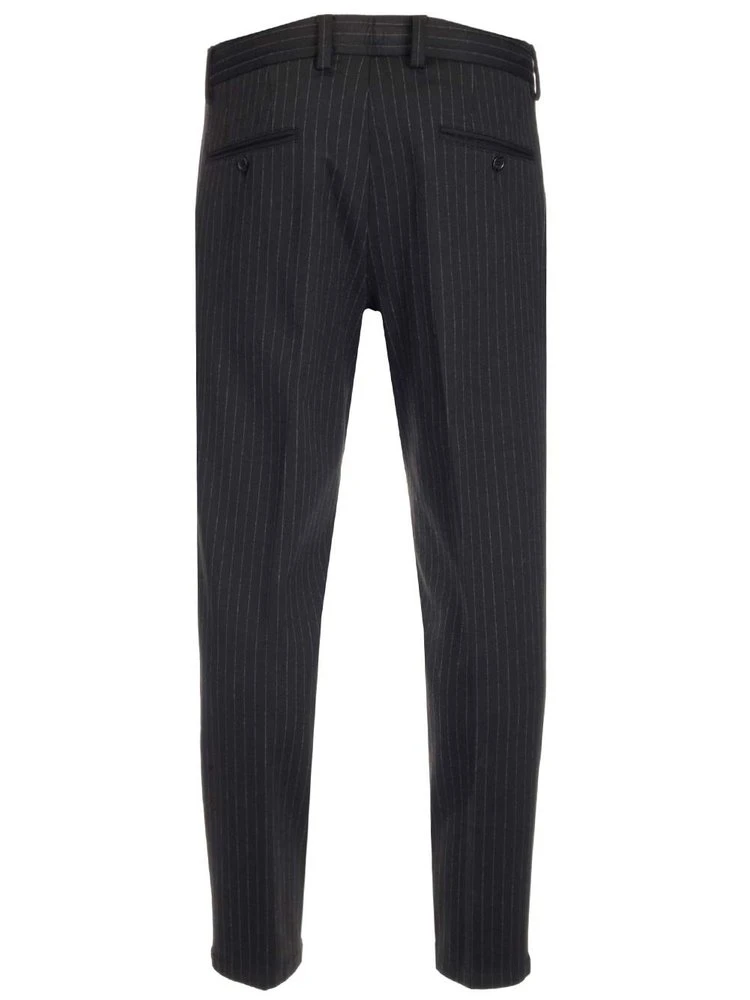 ( New Season ) Dolce & Gabbana Stripe Drawstring Trousers - Black 2 ( New Season ) Dolce & Gabbana Stripe Drawstring Trousers - Black - Image 2