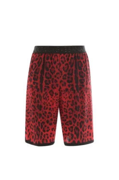 ( New Season ) Dolce & Gabbana Logo Band Printed Bermuda Shorts - Multi