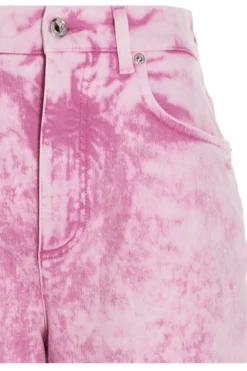 ( New Season ) Dolce & Gabbana Logo Patch Tie-Dye Jeans - Pink -Cheap Vestureo Store 8b49843a93ba02c1eee81028bf94b704