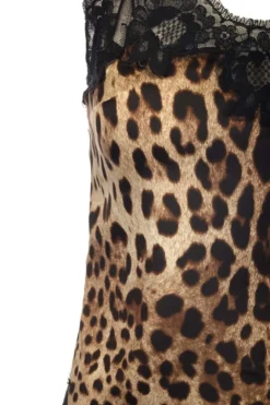 ( New Season ) Dolce & Gabbana Leopard Print Lace Camisole - Multi -Cheap Vestureo Store 8ba8412394bf5bfbf1be9c2bdc0314bc