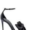 ( New Season ) Dolce & Gabbana Bow Detailed Open Toe Sandals - Black