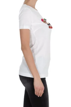 Dolce & Gabbana Embellished Logo T-Shirt - White -Cheap Vestureo Store 8cd9d9edf864a84283ac405dac02f70b