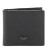 ( New Season ) Dolce & Gabbana Logo Bifold Wallet - Black