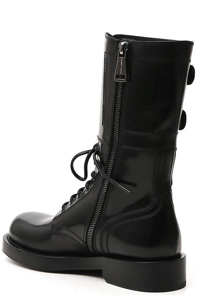 Dolce & Gabbana Buckle-Detailed Combat Boots - Black 3 Dolce & Gabbana Buckle-Detailed Combat Boots - Black - Image 3