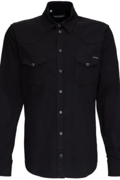 Dolce & Gabbana Denim Shirt - Black
