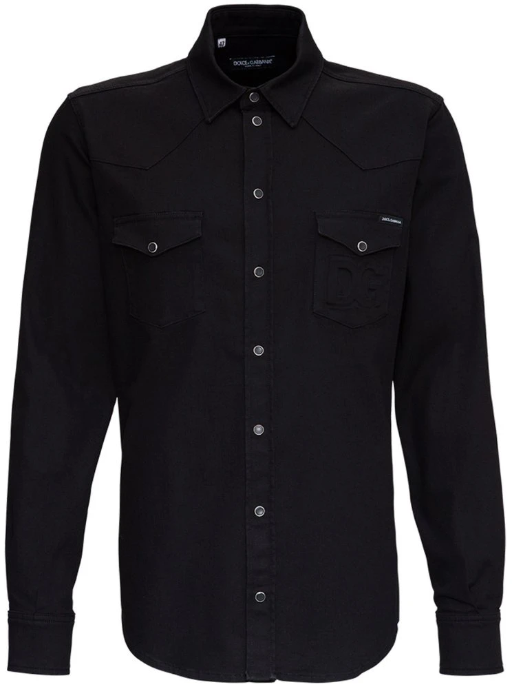 Dolce & Gabbana Denim Shirt - Black 1 Dolce & Gabbana Denim Shirt - Black