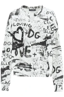 Dolce & Gabbana DG Graffiti Print Sweatshirt - Multi