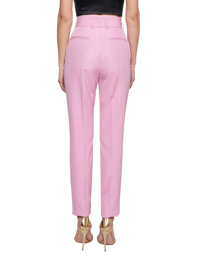 ( New Season ) Dolce & Gabbana Buttoned Straight Leg Trousers - Pink 3 ( New Season ) Dolce & Gabbana Buttoned Straight Leg Trousers - Pink - Image 3