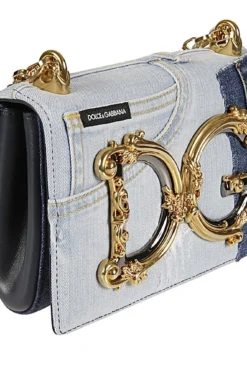 ( New Season ) Dolce & Gabbana DG Girls Patchwork Denim Shoulder Bag - Blue -Cheap Vestureo Store 8e3fa1e1c74c00a7084c69f7b58e5cb6