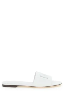 ( New Season ) Dolce & Gabbana DG Logo Slides - White