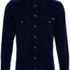 Dolce & Gabbana Velvet Button Detailed Shirt - Navy