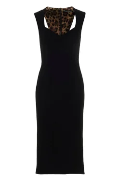 Dolce & Gabbana Midi Sheath Dress - Black