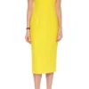 ( New Season ) Dolce & Gabbana Heart Neck Strapped Dress - Yellow