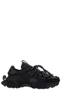 ( New Season ) Dolce & Gabbana Space Sneakers - Black
