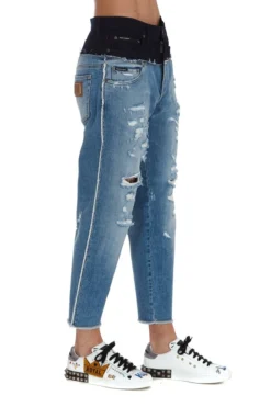 Dolce & Gabbana Layered Jeans - Blue -Cheap Vestureo Store 8fa7218aba4b5b75f4c17d969cc91f5f