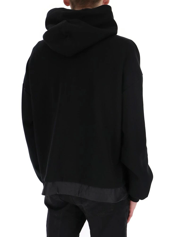 Dolce & Gabbana Logo Patch Hoodie - Black 2 Dolce & Gabbana Logo Patch Hoodie - Black - Image 2