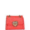 Dolce & Gabbana Devotion Woven Small Shoulder Bag - Red