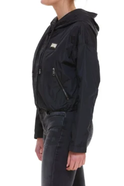 ( New Season ) Dolce & Gabbana Logo Patch Zip-Up Jacket - Black -Cheap Vestureo Store 904e97a842728c96fa96ecefdebf3200