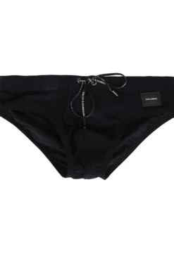 Dolce & Gabbana Drawstring Swim Briefs - Black